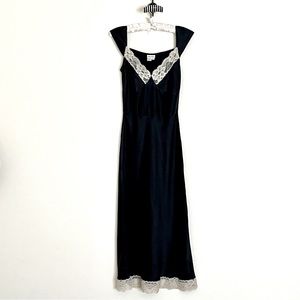 Anthropology Tracy Reese Lace Detail Silk Slip Dress